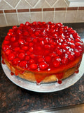 Cherry-topped cheesecake